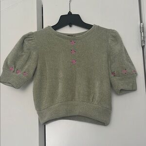 Zara Women's Green Sweater Top
